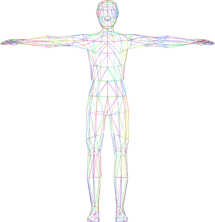 Three D, 3D, Abstract, Art, Male, Flat Shaded